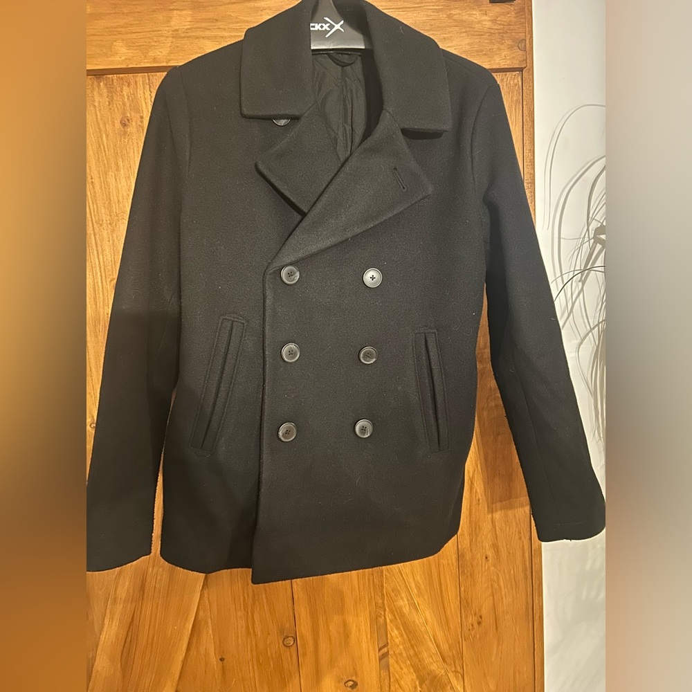 Old Navy Men's Classic Black Peacoat